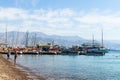 EILAT, ISRAEL Ã¢â¬â November 7, 2017: Marina with docked yachts